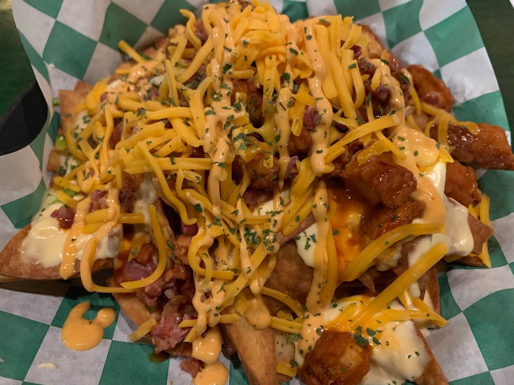 A basket of firecracker nachos