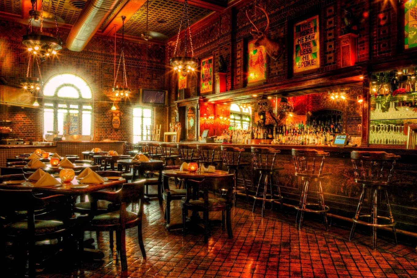 Interior of The Owl Bar