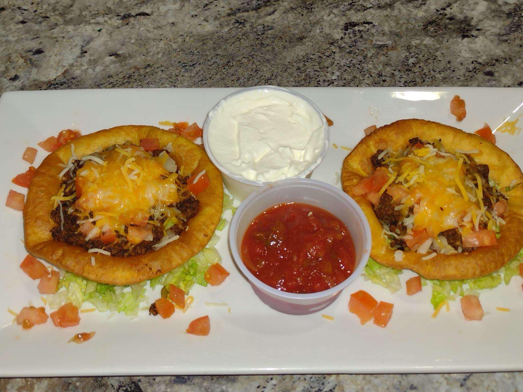 a plate of Taco Bowls