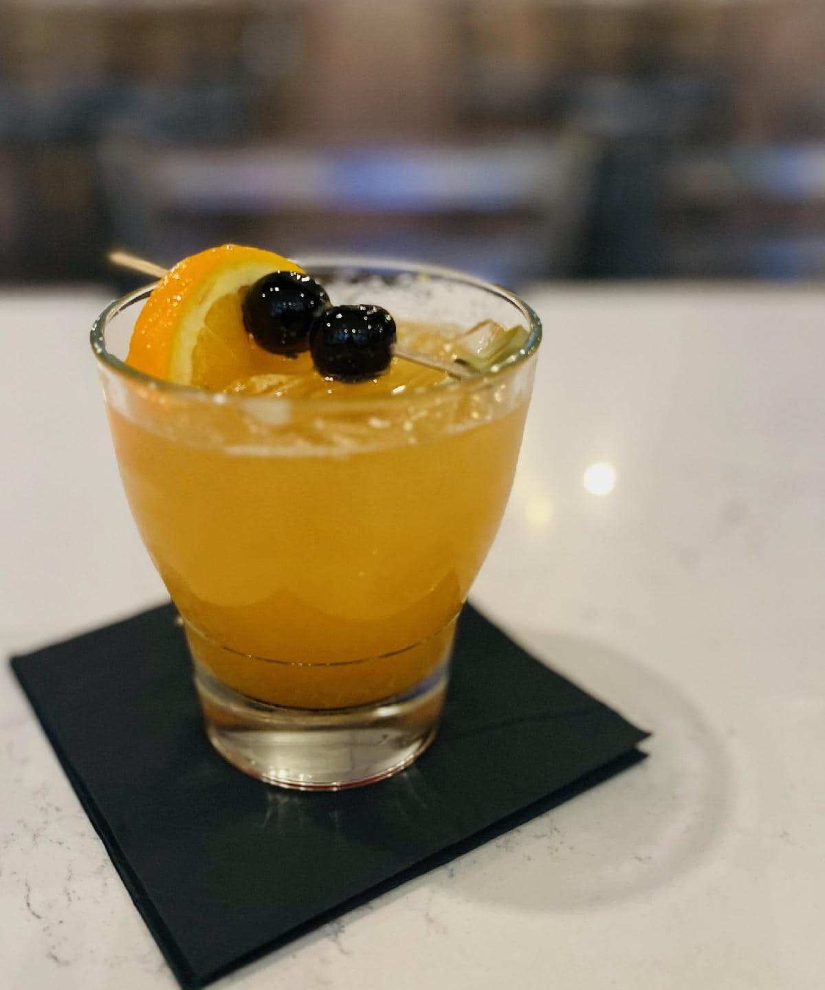 a black eyed susan cocktail