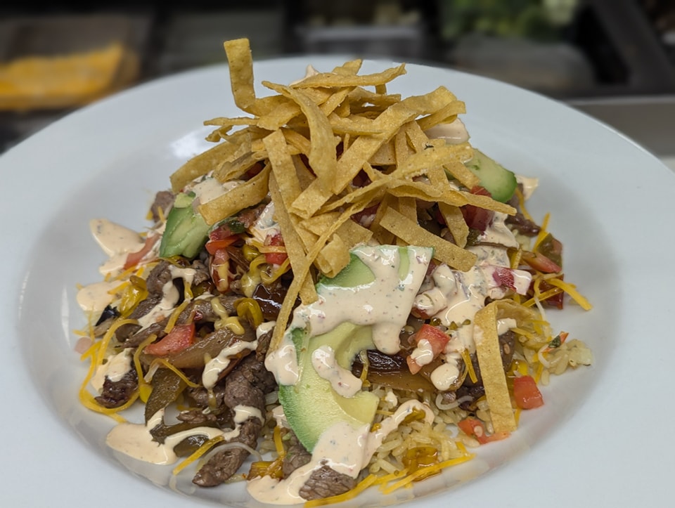 a santa fe steak bowl
