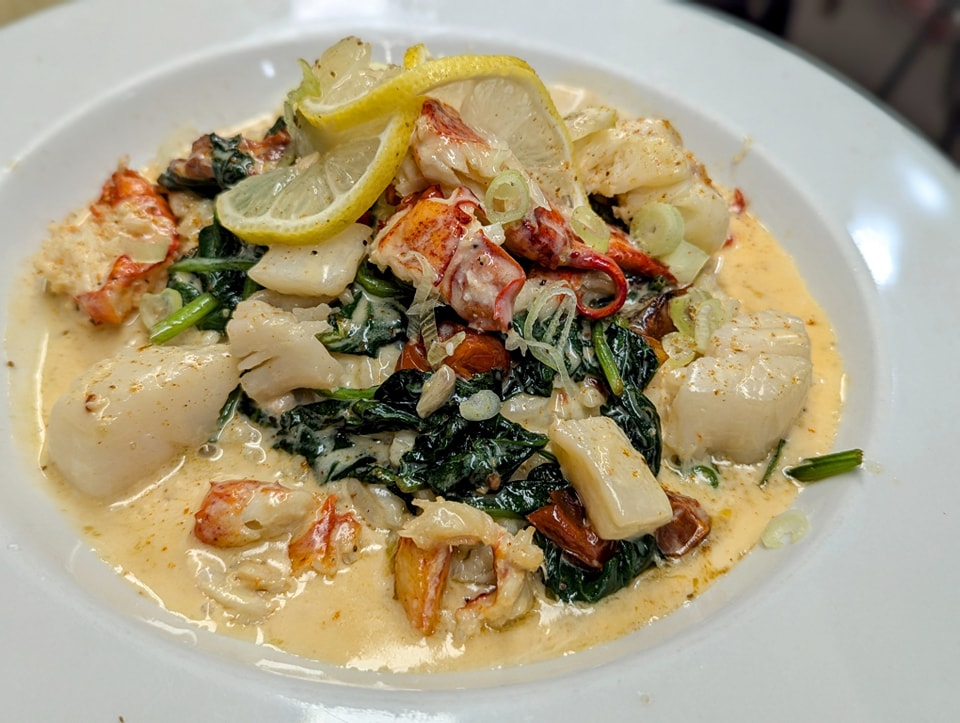 a bowl of new england risotto