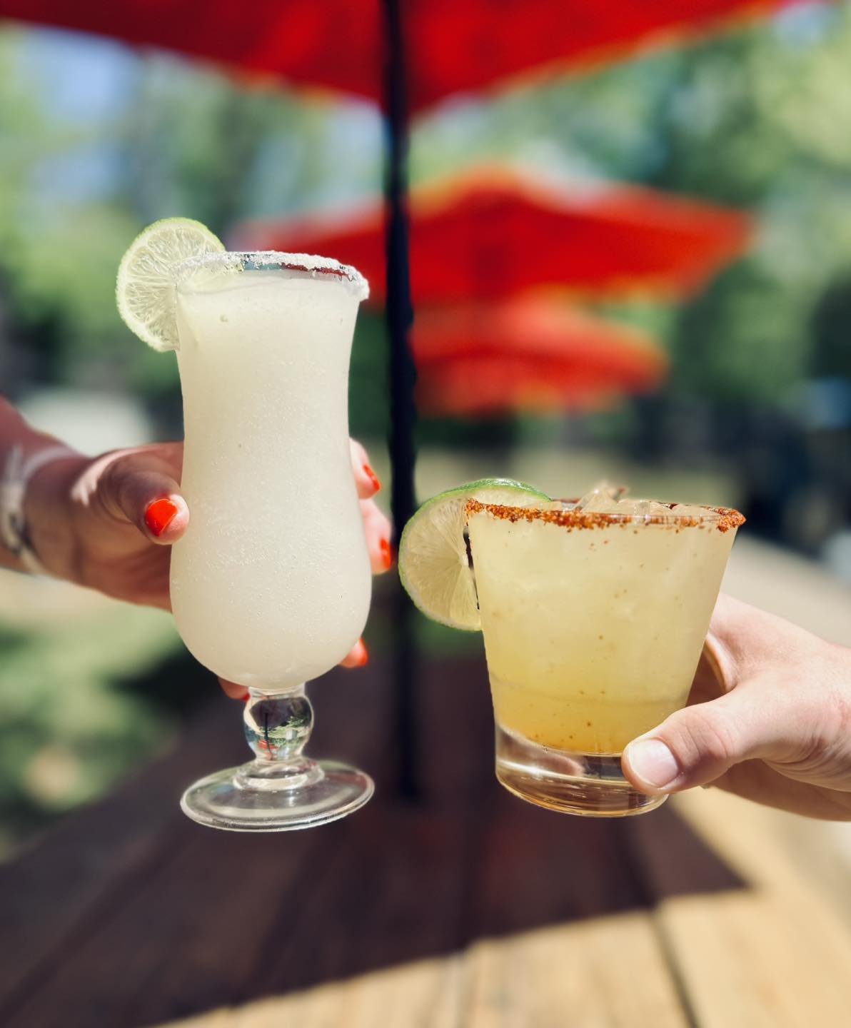 a Spicy Margarita & a Frozen Margarita Slushie