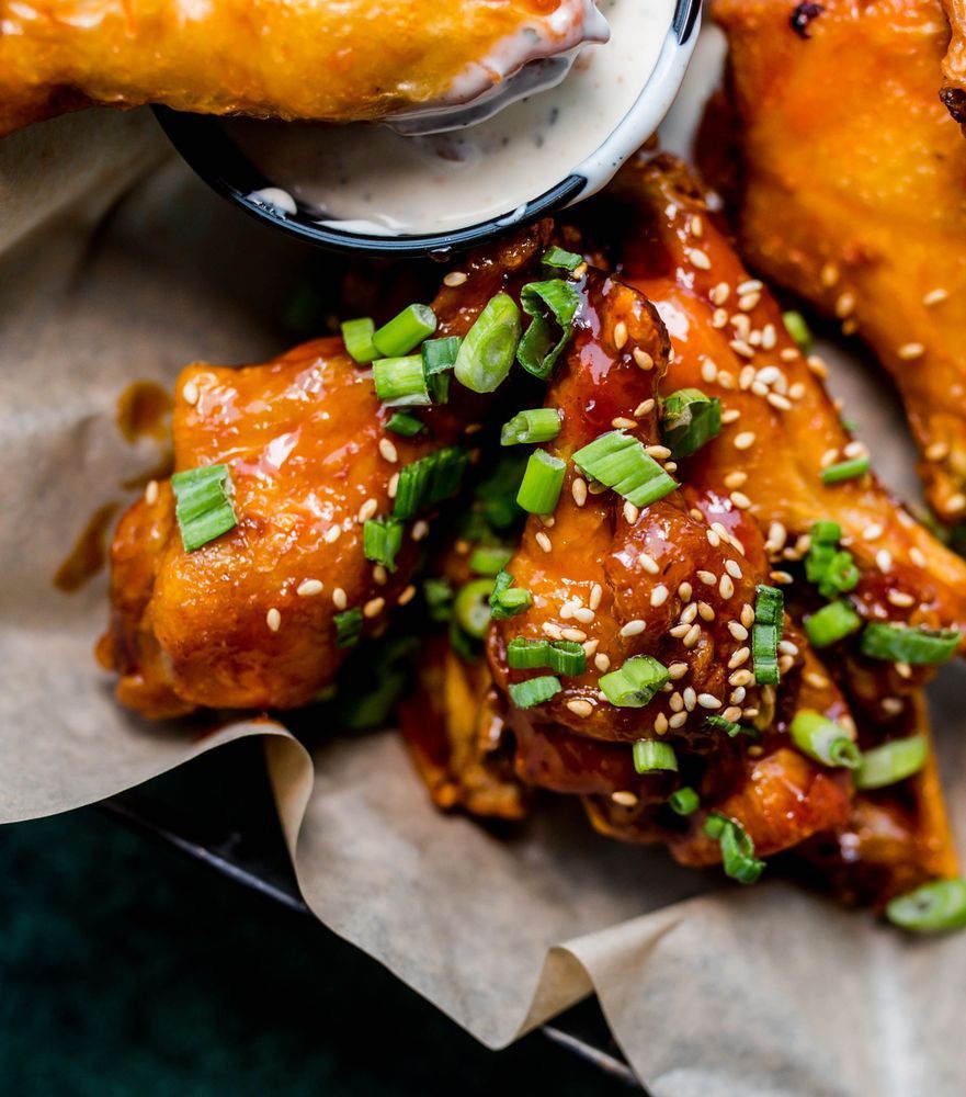 wings with dip