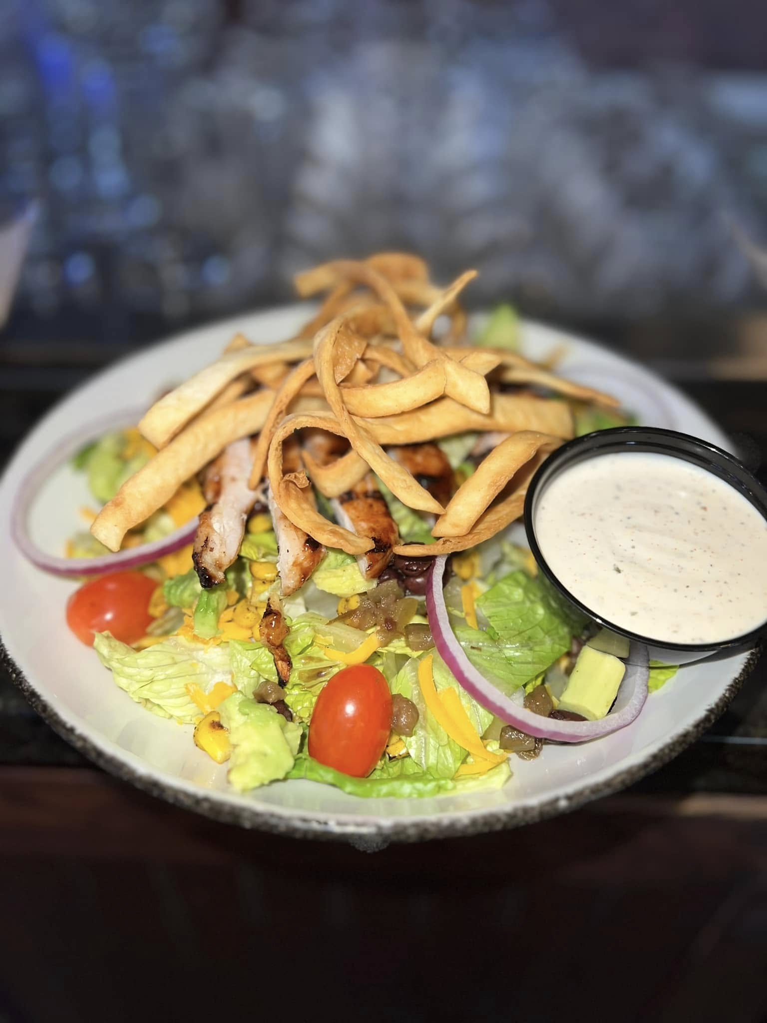 a Southwest BBQ chicken salad