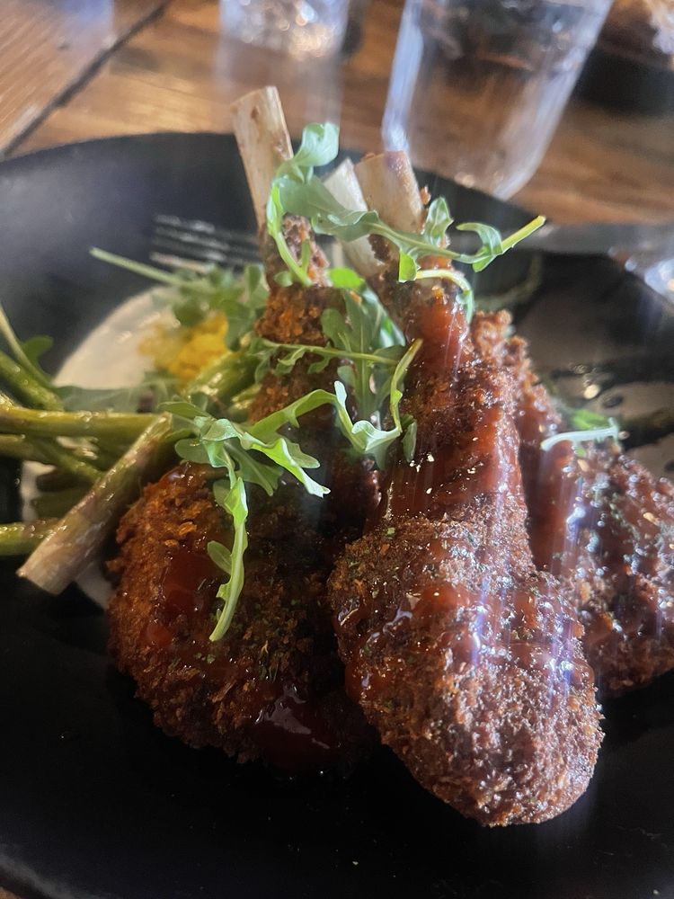 Fried lamb chops