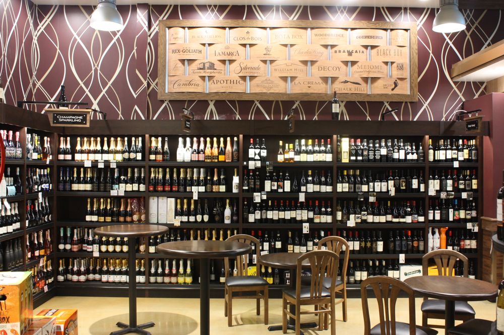 interior of crescent wine & spirits