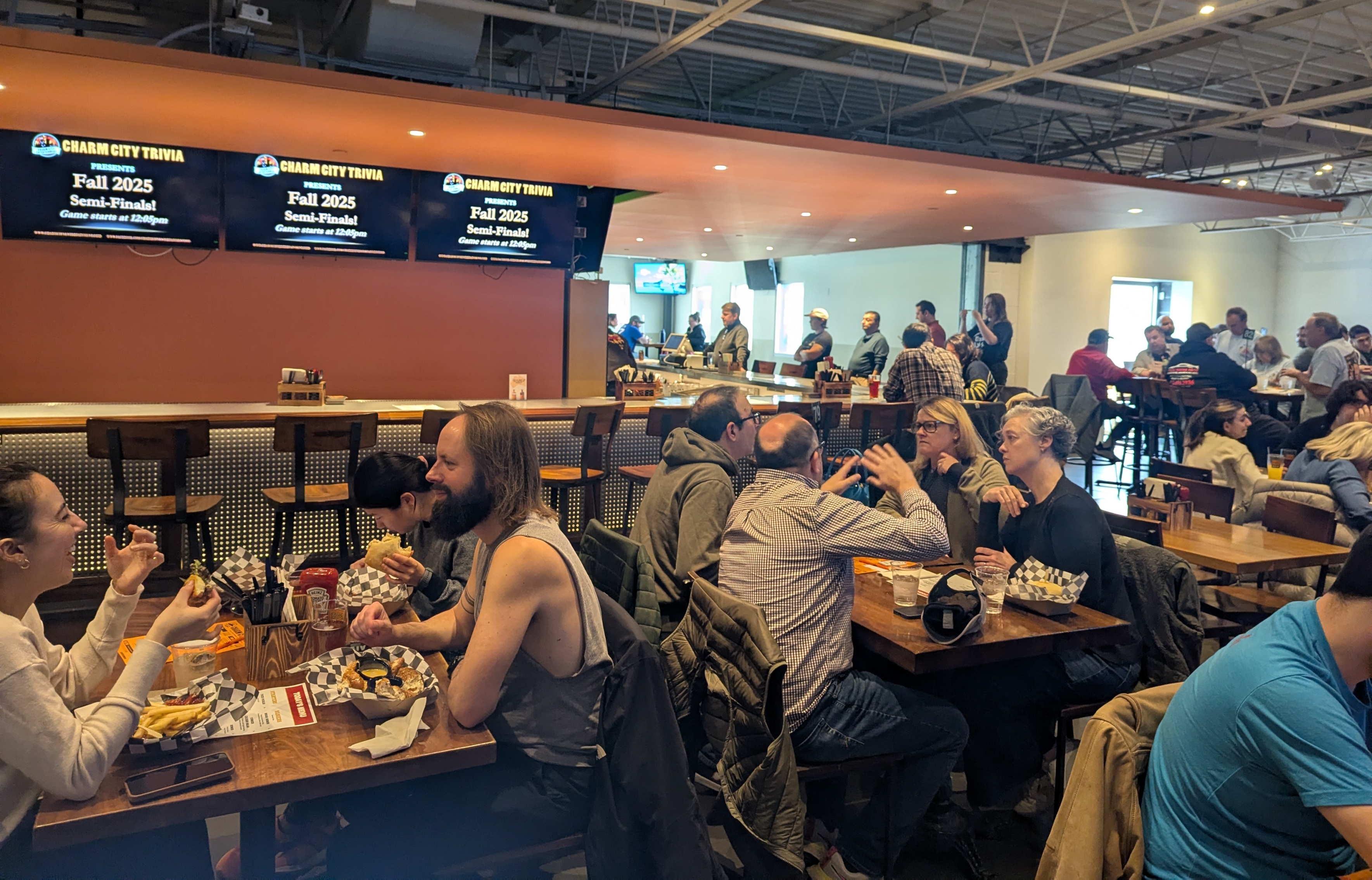 teams at the semifinals at M8 Beer