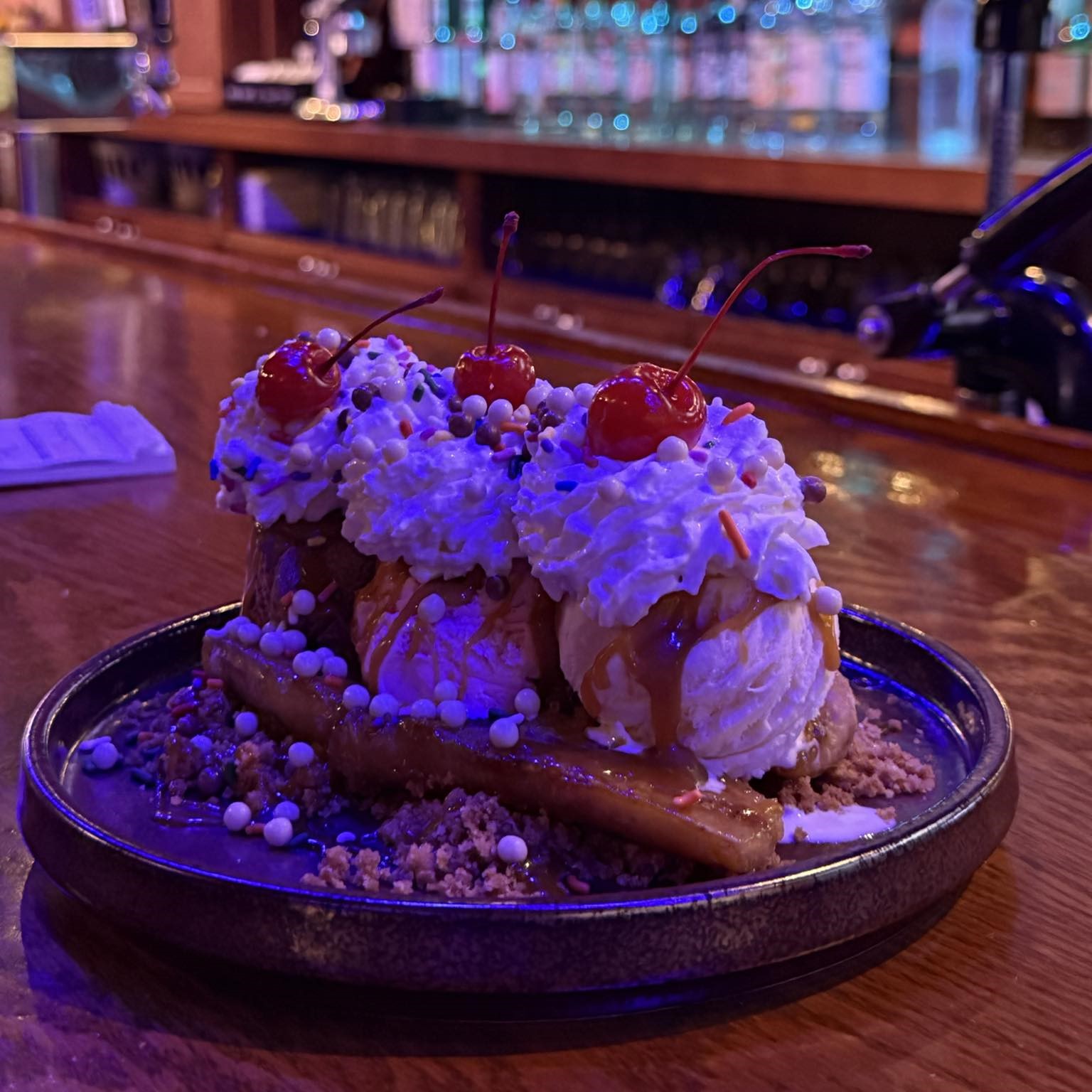a banana split