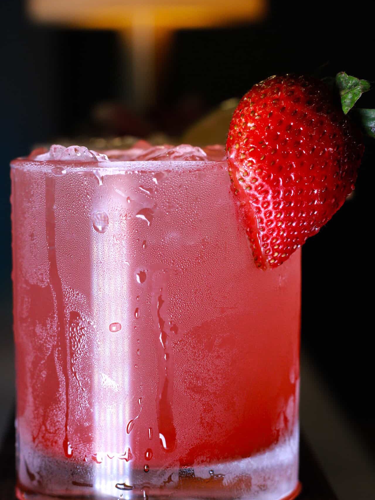 a strawberry cocktail